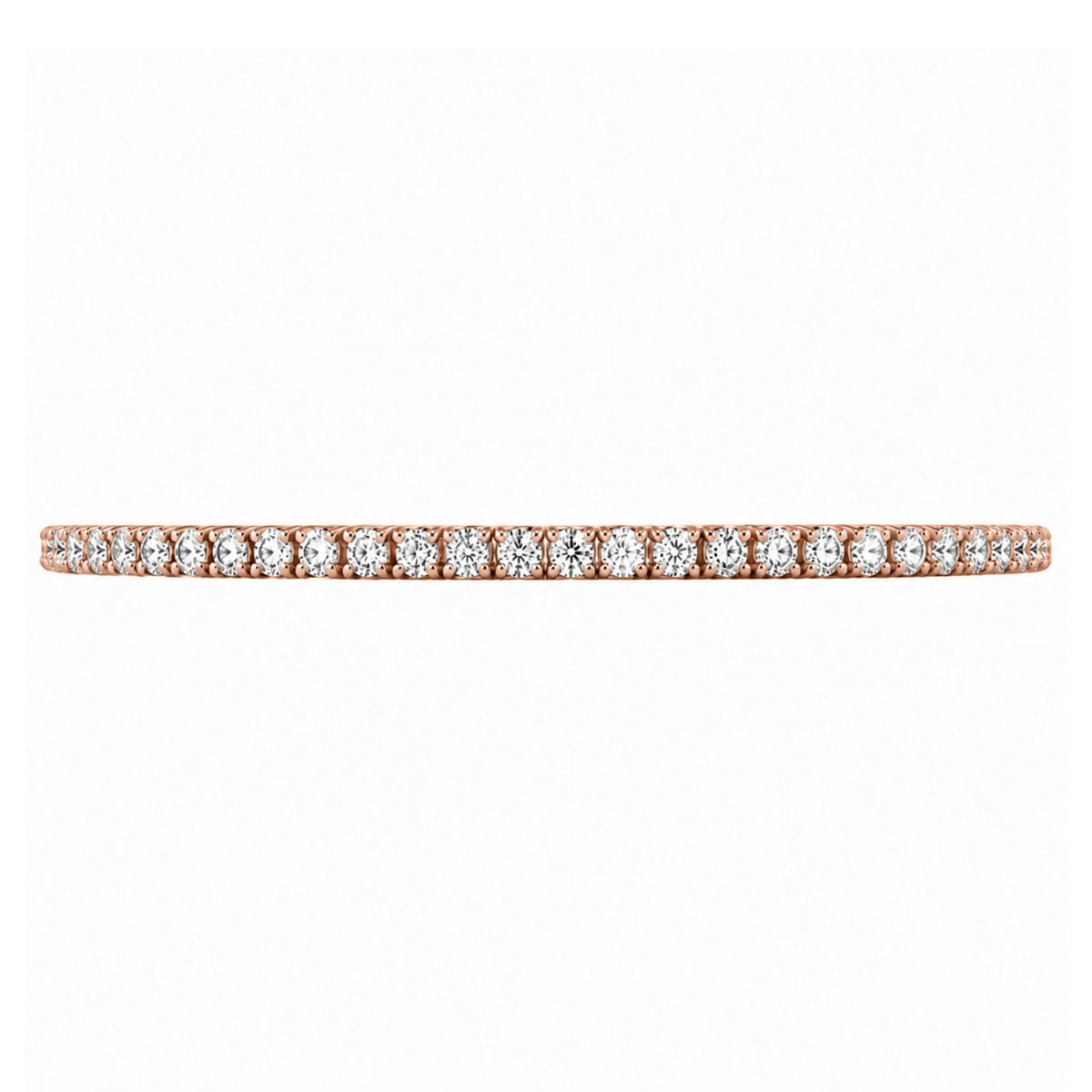 Lab-Grown Diamond Round Tennis Bracelet in 14K White Gold or 14K Yellow Gold