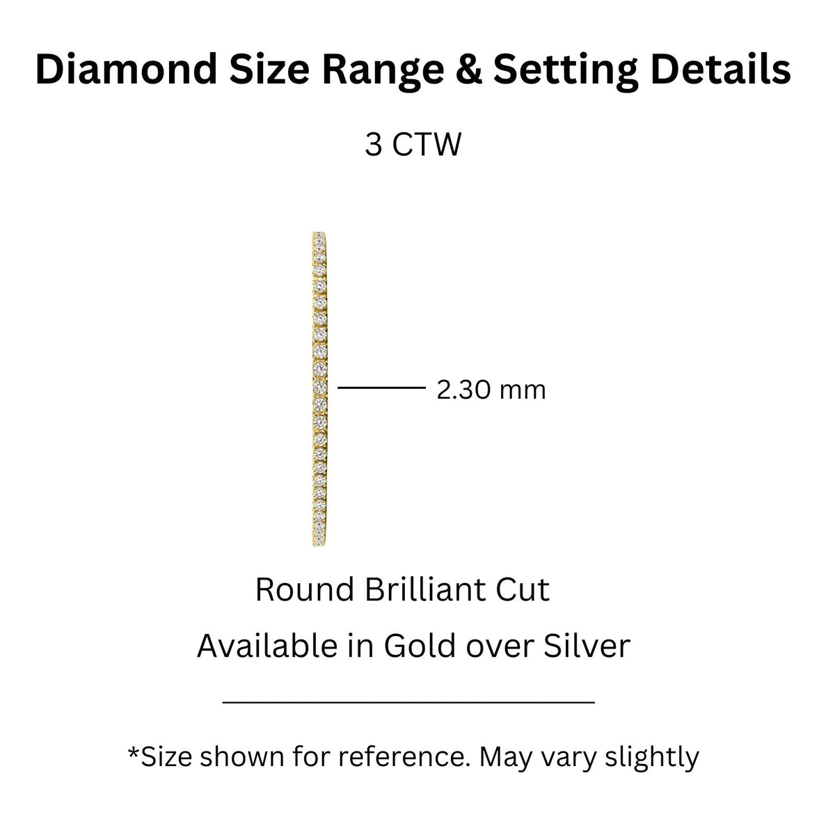 3 ct. T.W. Lab-Grown Diamond Round Tennis Bracelet in Sterling Silver or 14K Gold over Silver