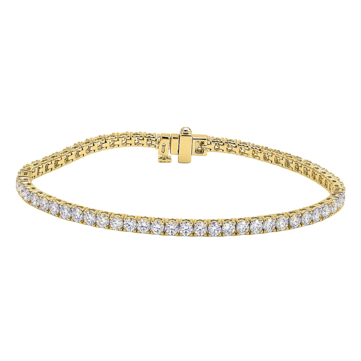 7 ct. T.W. Lab-Grown Diamond Round Tennis Bracelet in Sterling Silver or 14K Gold over Silver