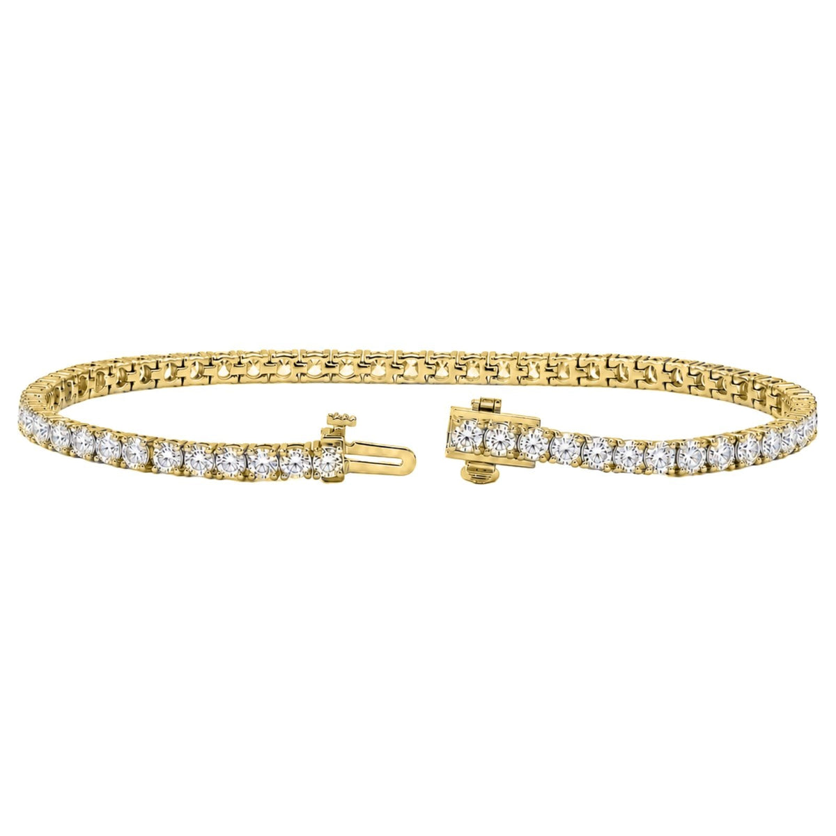 7 ct. T.W. Lab-Grown Diamond Round Tennis Bracelet in Sterling Silver or 14K Gold over Silver