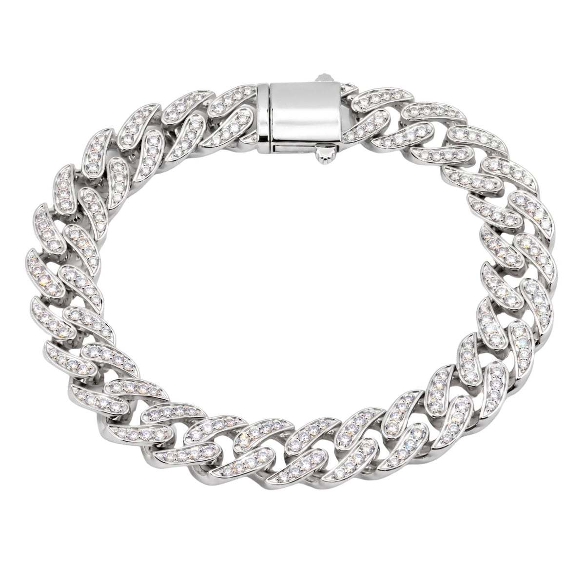 5 ct. T.W. Lab-Grown Diamond Round Chain Bracelet in Sterling Silver or 14K Gold over Silver