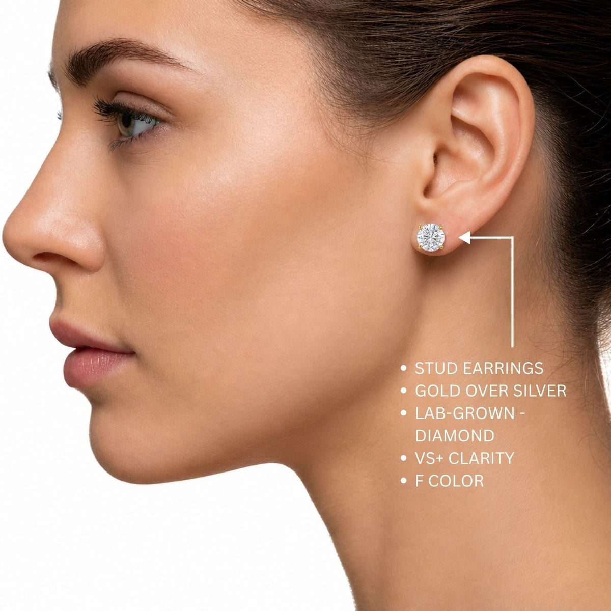 5 ct. T.W. Lab-Grown Diamond Round Stud Earrings in Sterling Silver or 14K Gold over Silver