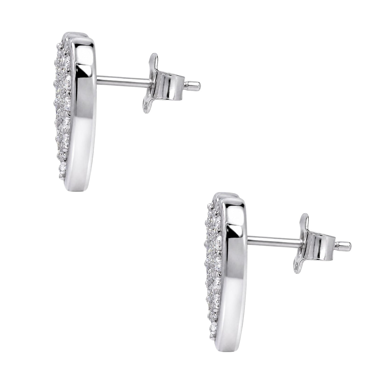 2 ct. T.W. Lab-Grown Diamond Round Stud Earrings in Sterling Silver