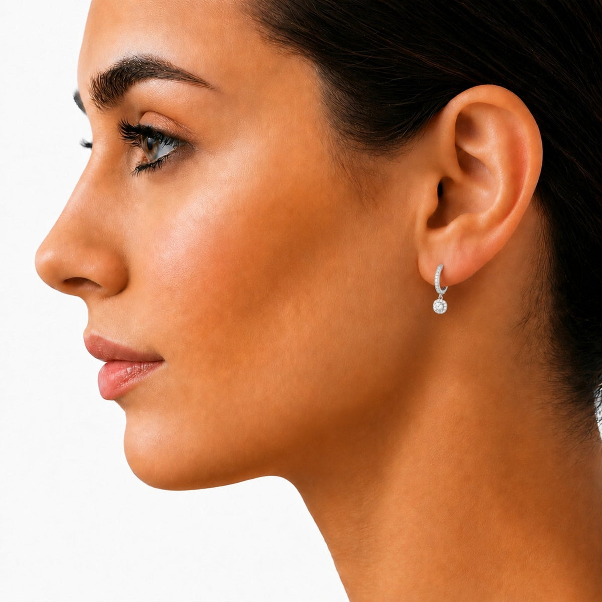 2 ct. T.W. Lab-Grown Diamond Round Drop Earrings in Sterling Silver or 14K Gold over Silver