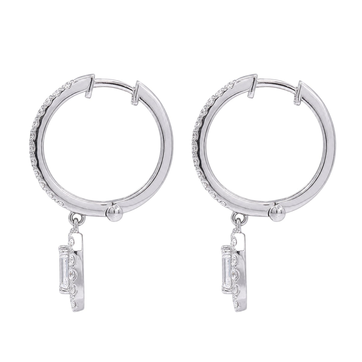 3 ct. T.W. Lab-Grown Diamond Round Drop Earrings in Sterling Silver or 14K Gold over Silver