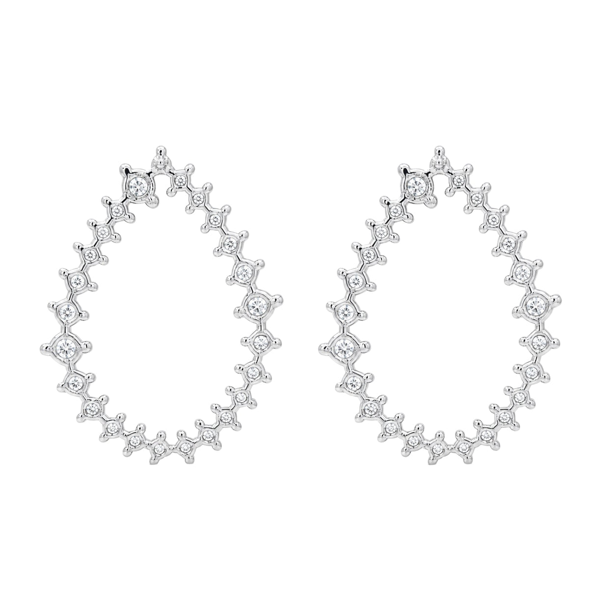 2 ct. T.W. Lab-Grown Diamond Round Drop Earrings in Sterling Silver