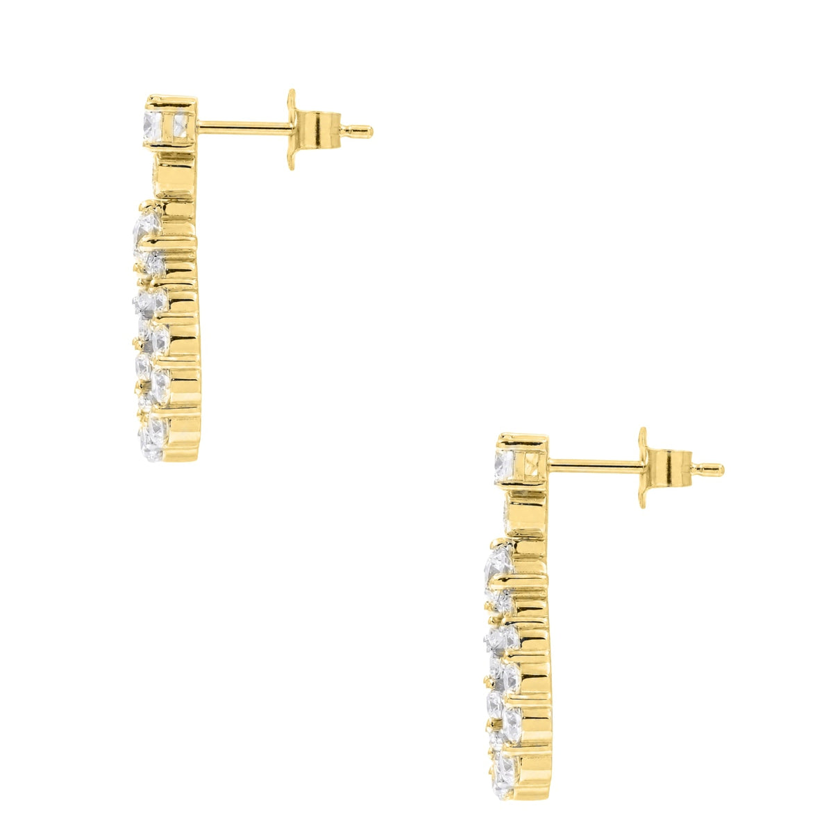 2 ct. T.W. Lab-Grown Diamond Round Drop Earrings in Sterling Silver or 14K Gold over Silver