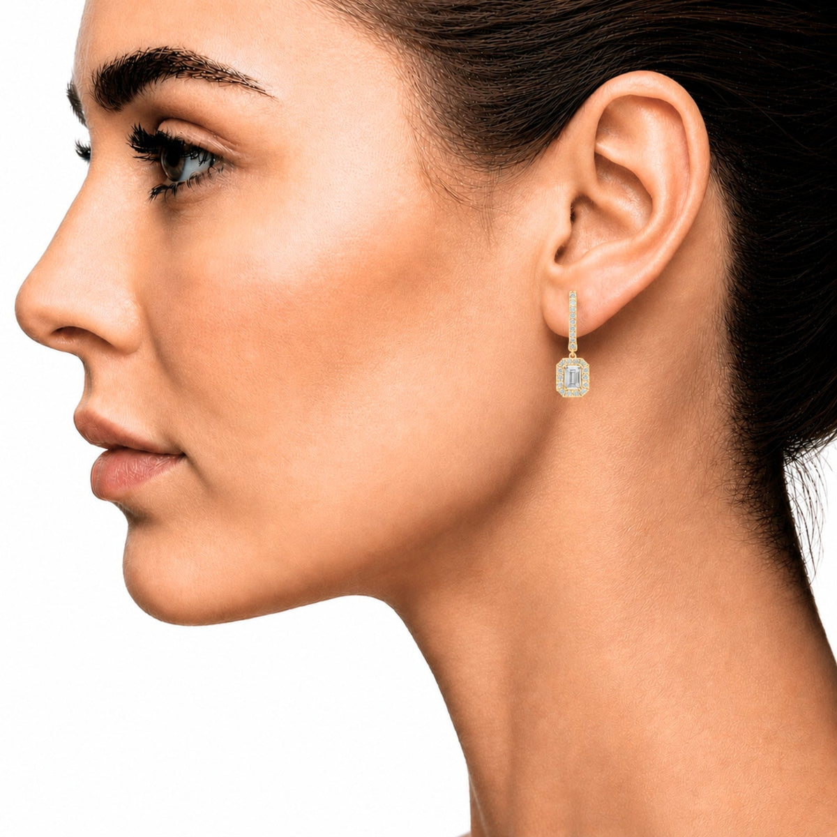 3 ct. T.W. Lab-Grown Diamond Round Drop Earrings in Sterling Silver or 14K Gold over Silver