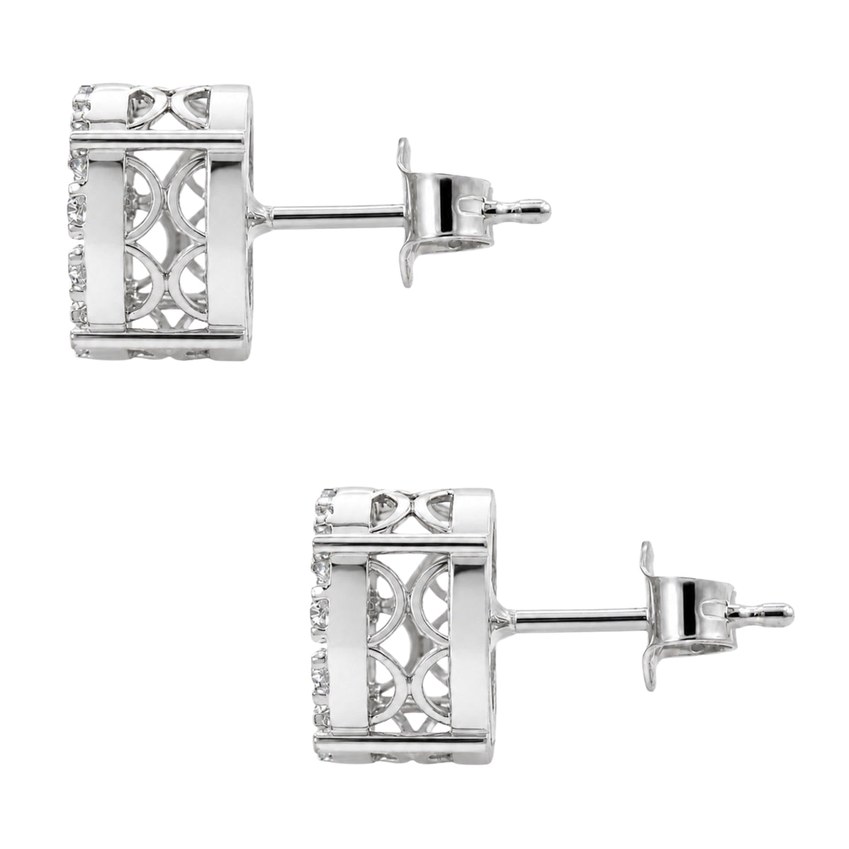 1 ct. T.W. Lab-Grown Diamond Round Stud Earrings in Sterling Silver or 14K Gold over Silver