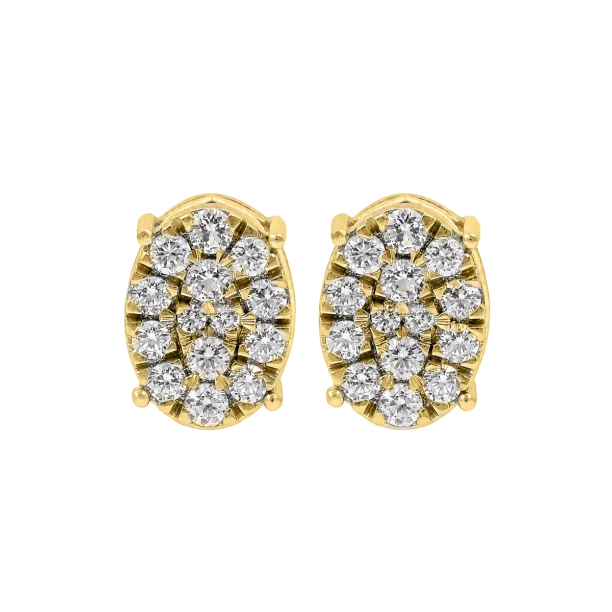 1 ct. T.W. Lab-Grown Diamond Round Stud Earrings in Sterling Silver or 14K Gold over Silver