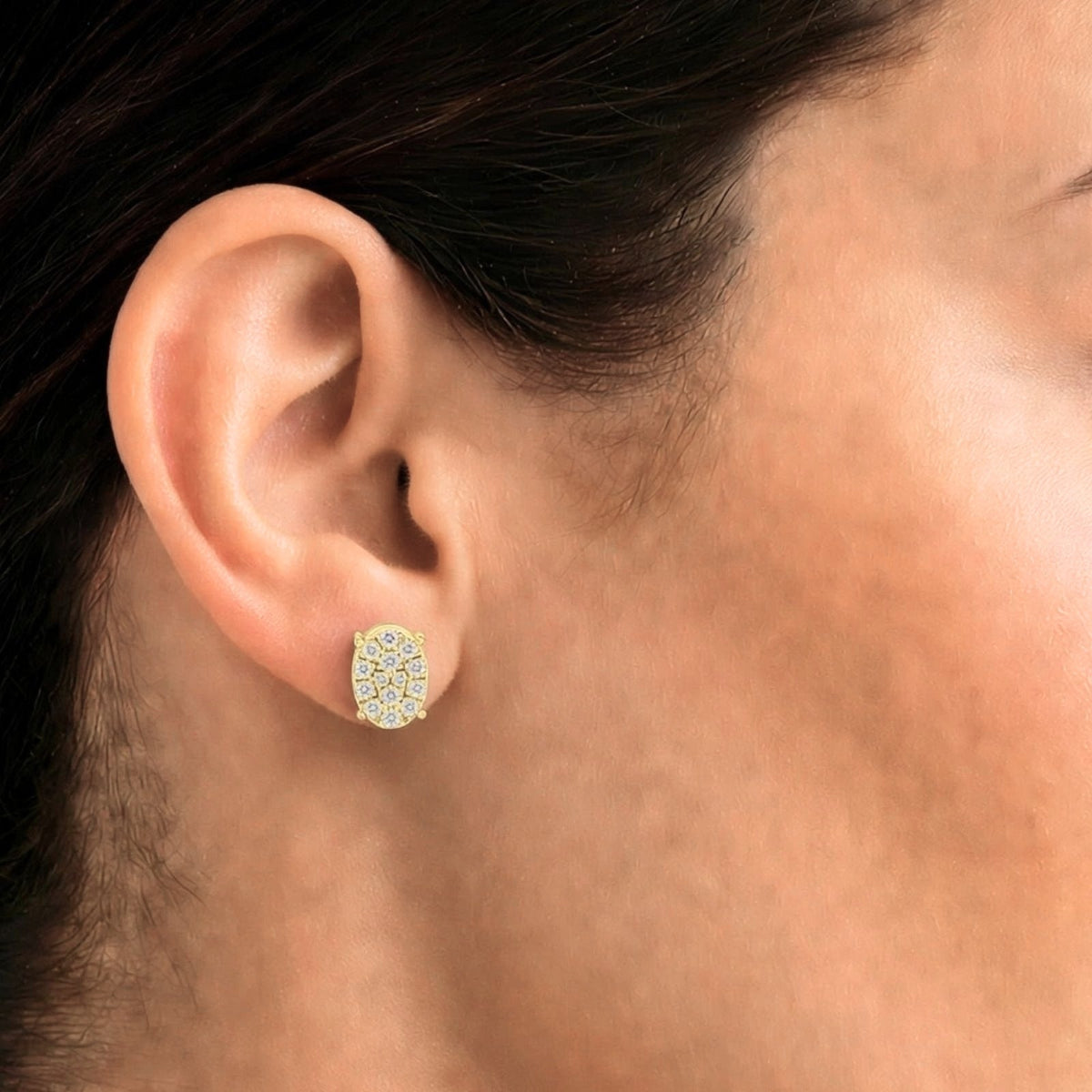 1 ct. T.W. Lab-Grown Diamond Round Stud Earrings in Sterling Silver or 14K Gold over Silver