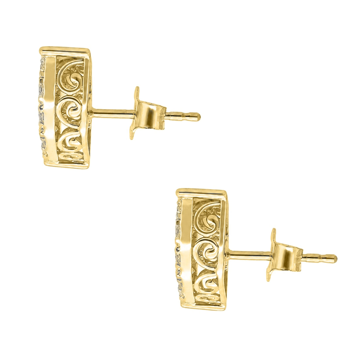1 ct. T.W. Lab-Grown Diamond Round Stud Earrings in Sterling Silver or 14K Gold over Silver