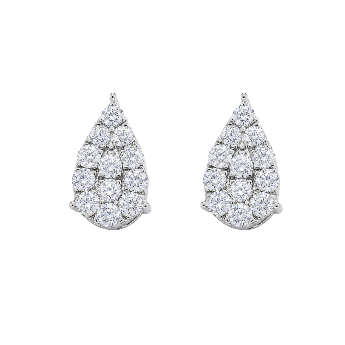 1 ct. T.W. Lab-Grown Diamond Round Stud Earrings in Sterling Silver or 14K Gold over Silver