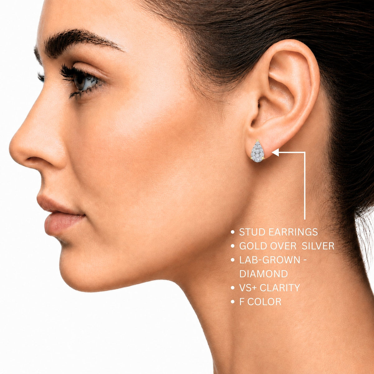 1 ct. T.W. Lab-Grown Diamond Round Stud Earrings in Sterling Silver or 14K Gold over Silver
