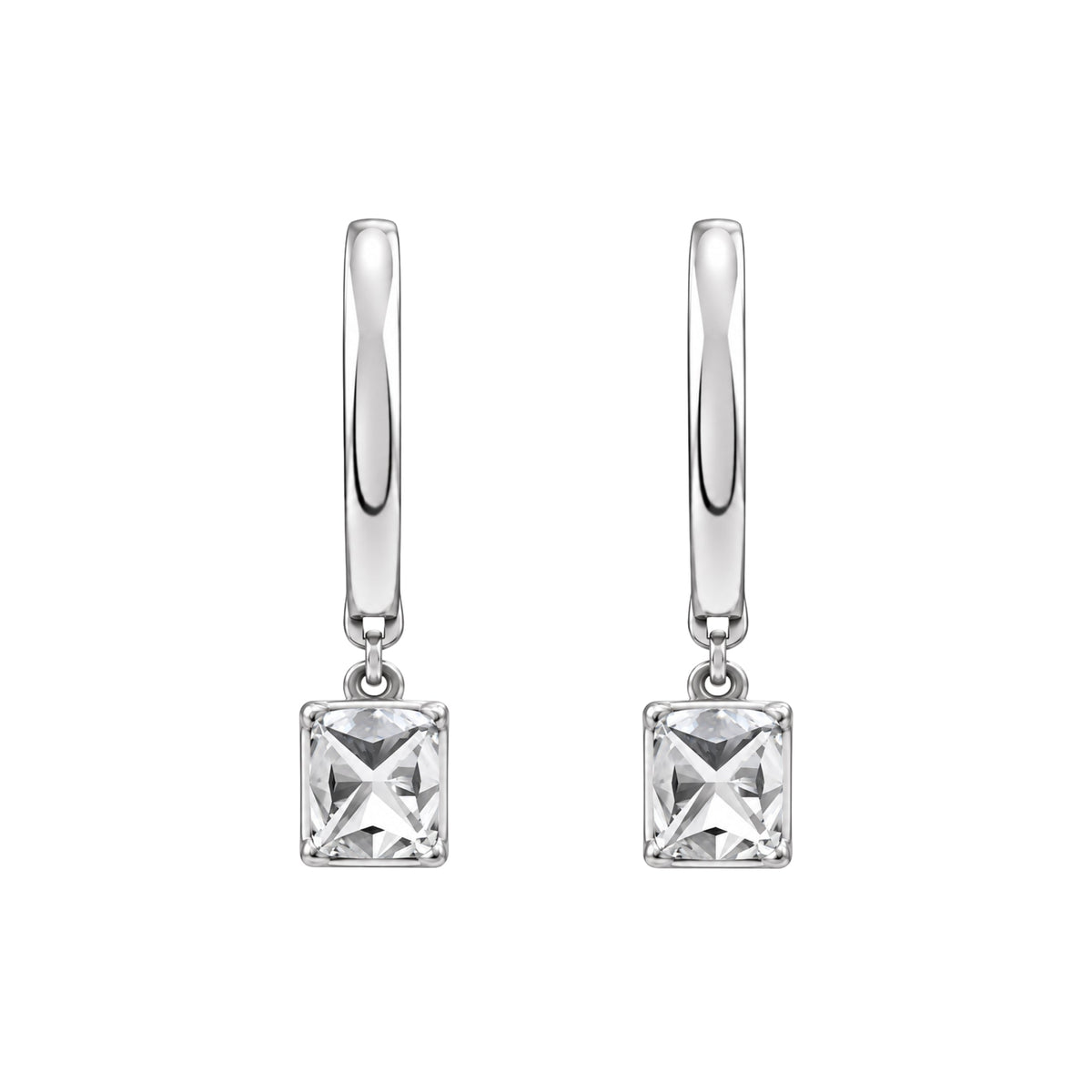 Lab-Grown Diamond Hoop Earrings in 14K White Gold or 14K Yellow Gold