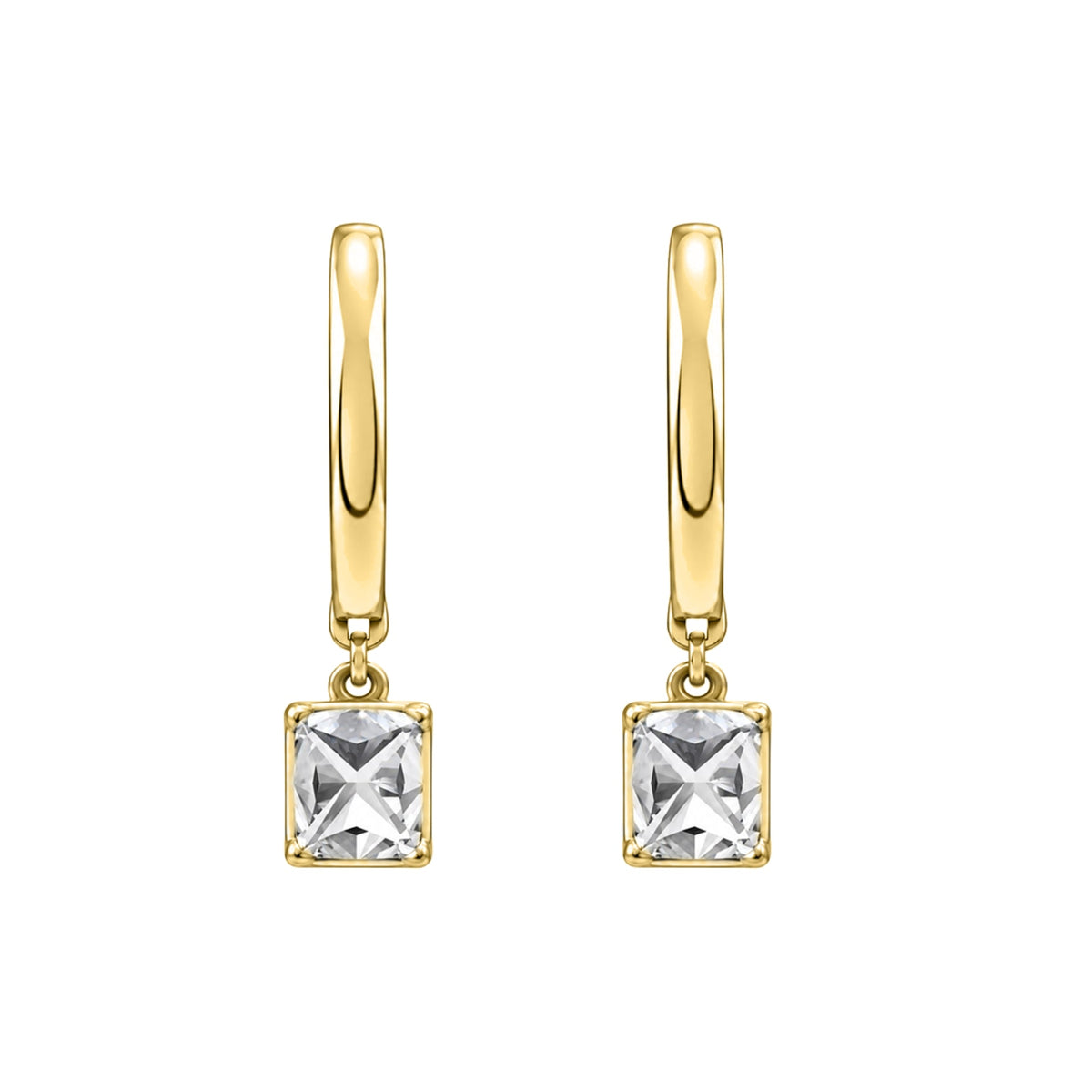 Lab-Grown Diamond Hoop Earrings in 14K White Gold or 14K Yellow Gold