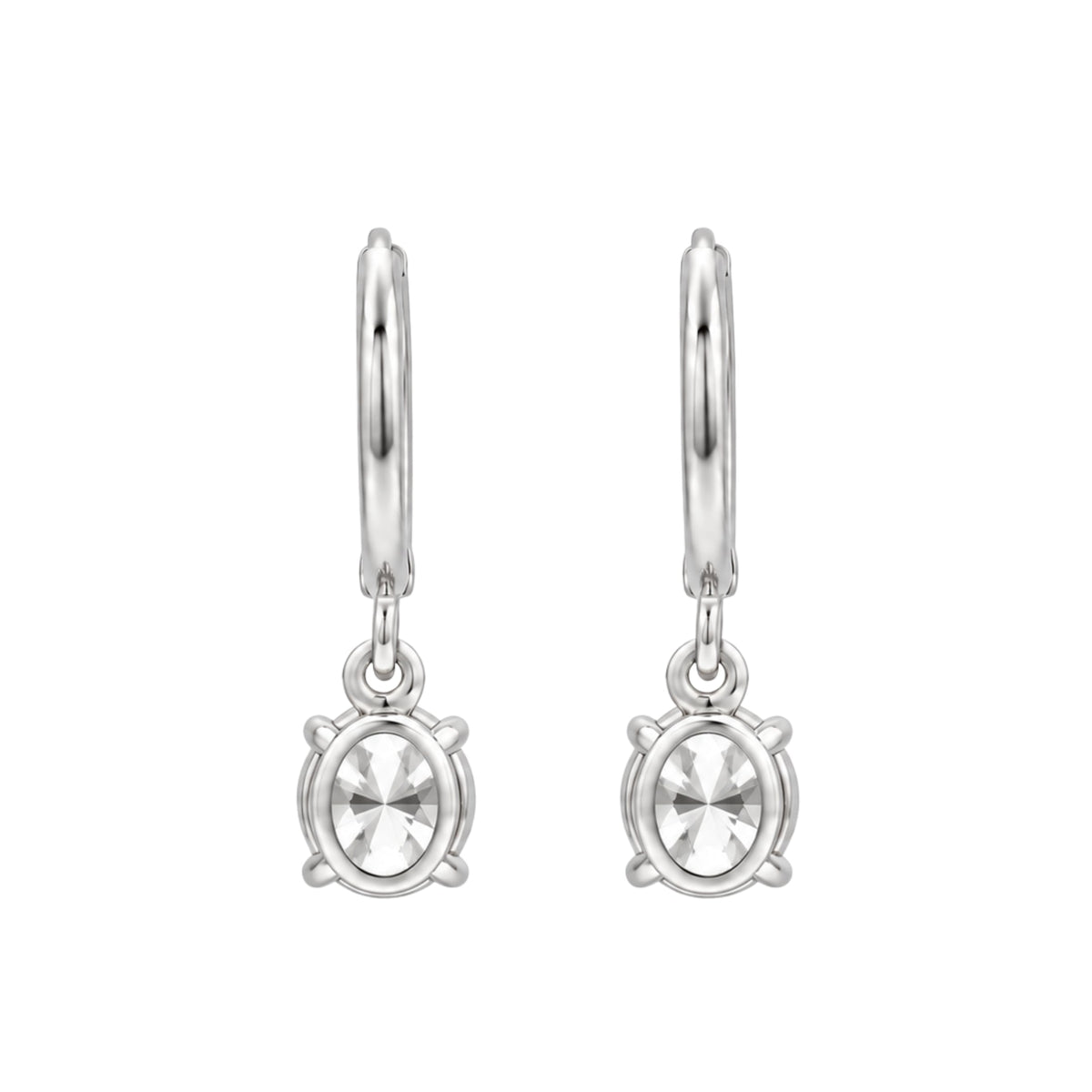Lab-Grown Diamond Hoop Earrings in 14K White Gold or 14K Yellow Gold
