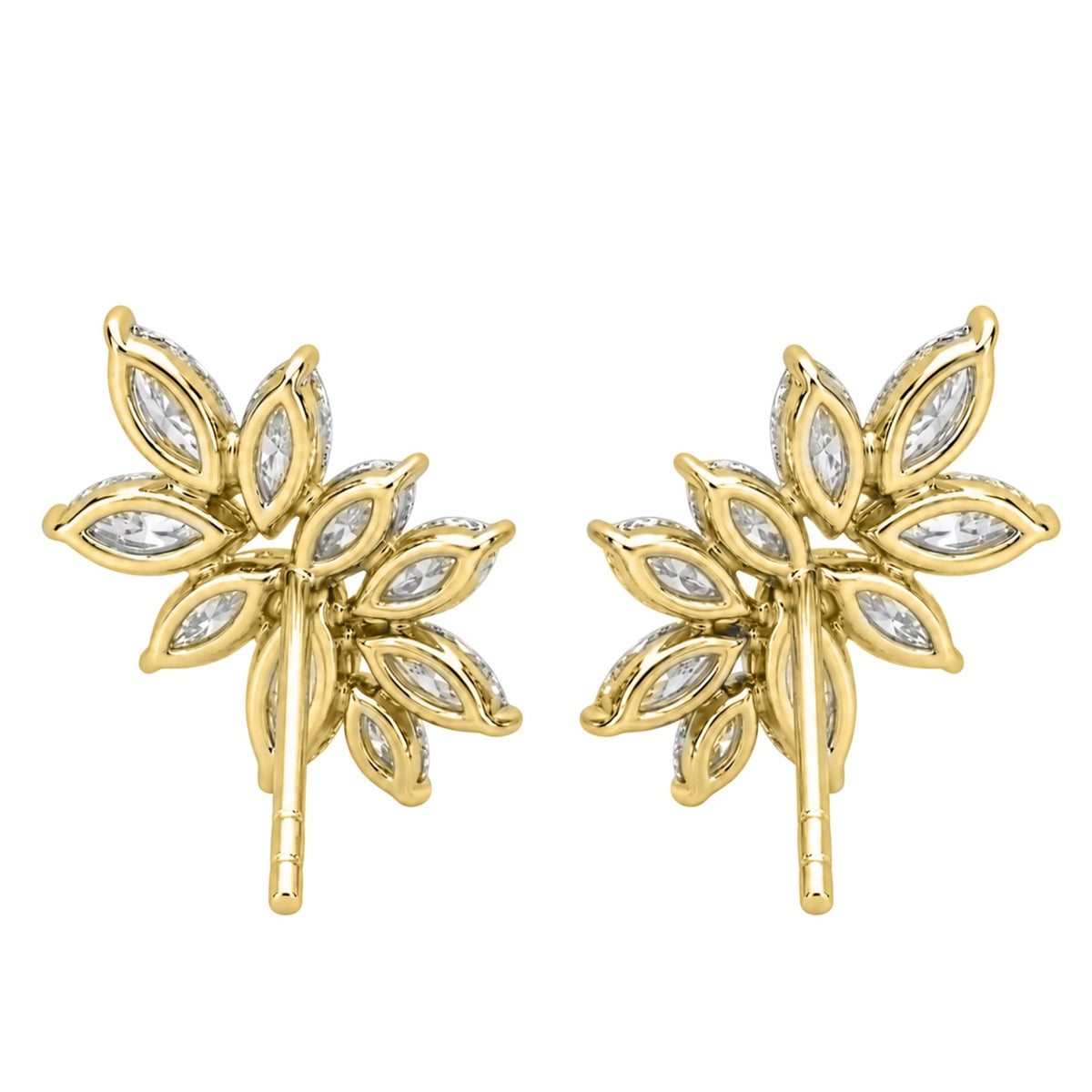 2 ct. T.W. Lab-Grown Diamond Marquise Stud Earrings in 14K White Gold or 14K Yellow Gold