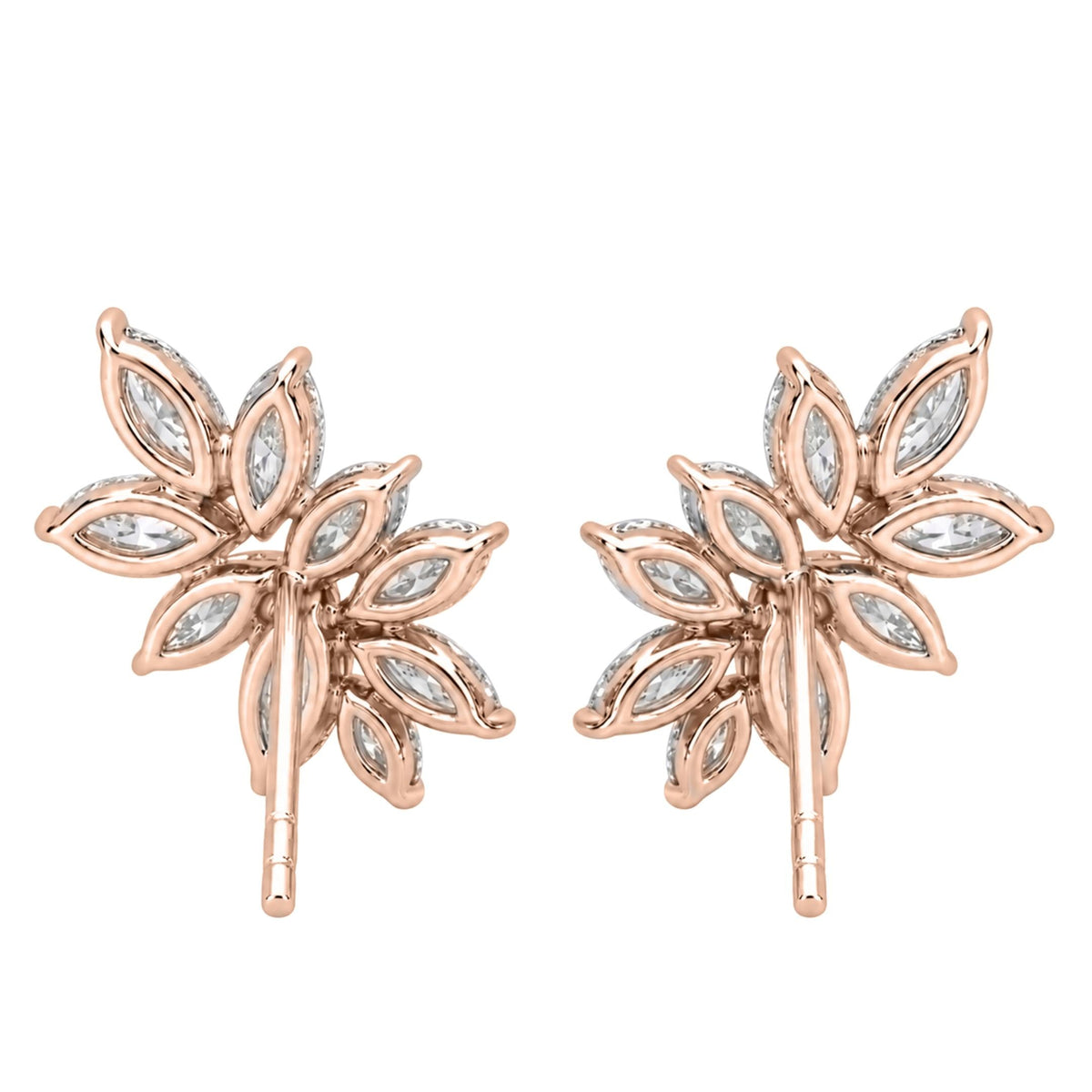 2 ct. T.W. Lab-Grown Diamond Marquise Stud Earrings in 14K White Gold or 14K Yellow Gold