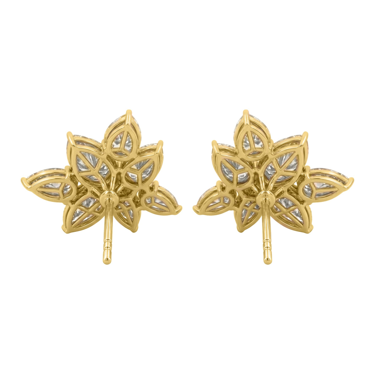 3 ct. T.W. Lab-Grown Diamond Pear-Marquise Stud Earrings in 14K White Gold or 14K Yellow Gold