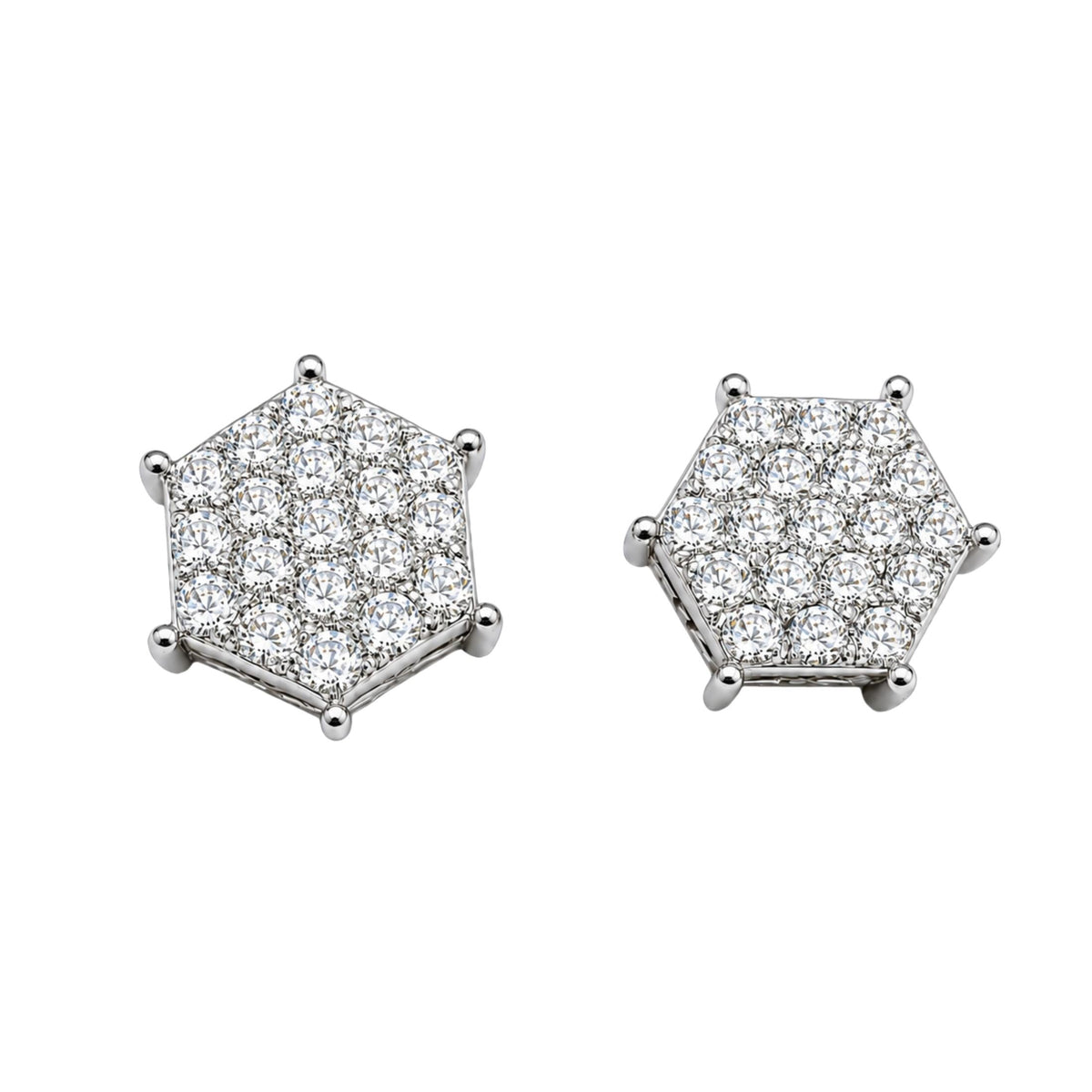 1 ct. T.W. Lab-Grown Diamond Round Stud Earrings in Sterling Silver or 14K Gold over Silver