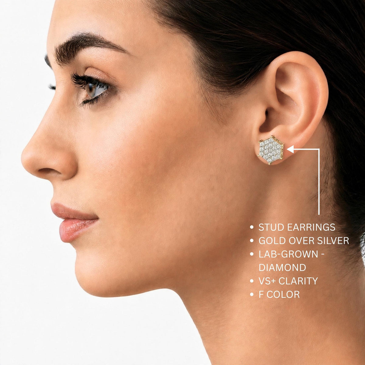 1 ct. T.W. Lab-Grown Diamond Round Stud Earrings in Sterling Silver or 14K Gold over Silver