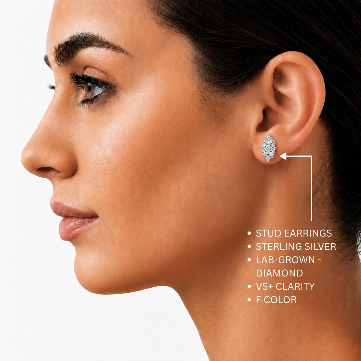 1 ct. T.W. Lab-Grown Diamond Round Stud Earrings in Sterling Silver or 14K Gold over Silver