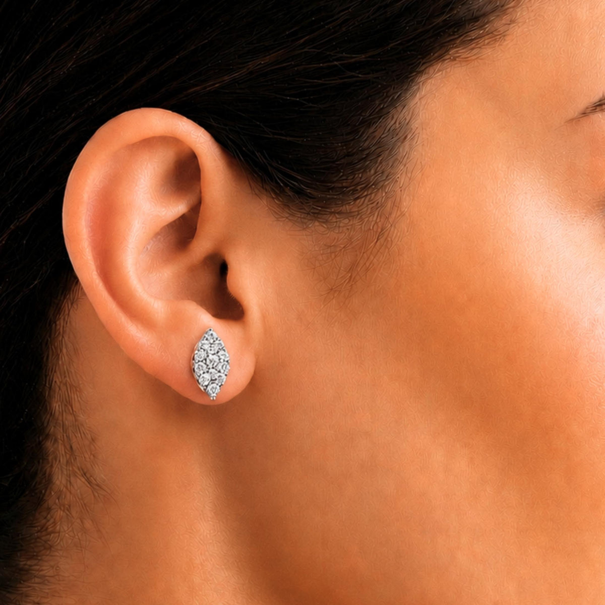 1 ct. T.W. Lab-Grown Diamond Round Stud Earrings in Sterling Silver or 14K Gold over Silver