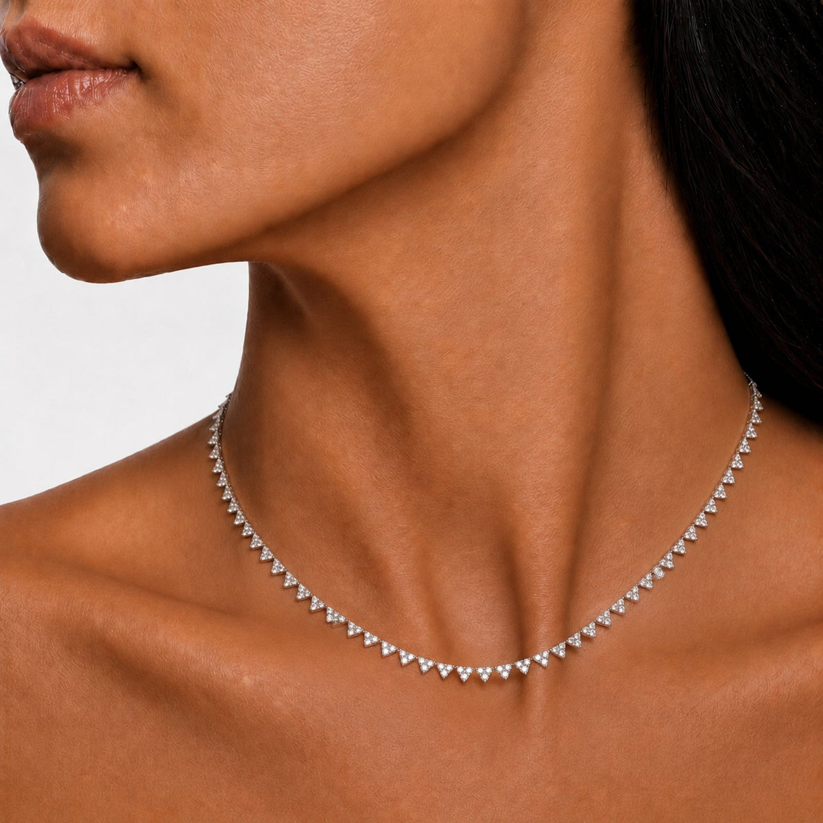 10 ct. T.W. Lab-Grown Diamond Round Pendant Necklace in Sterling Silver