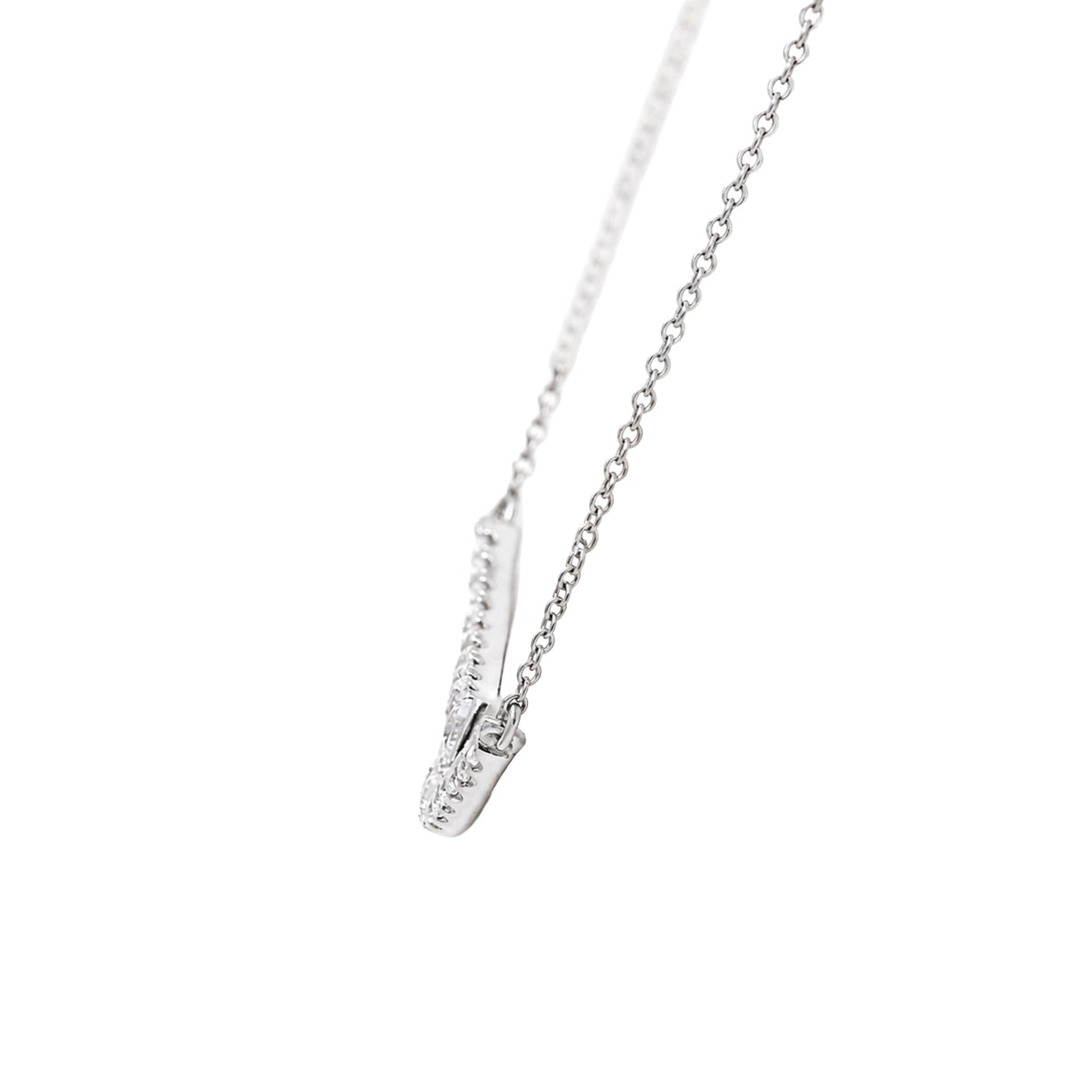 1 ct. T.W. Lab-Grown Diamond Round Smile Necklace in Sterling Silver or 14K Gold over Silver