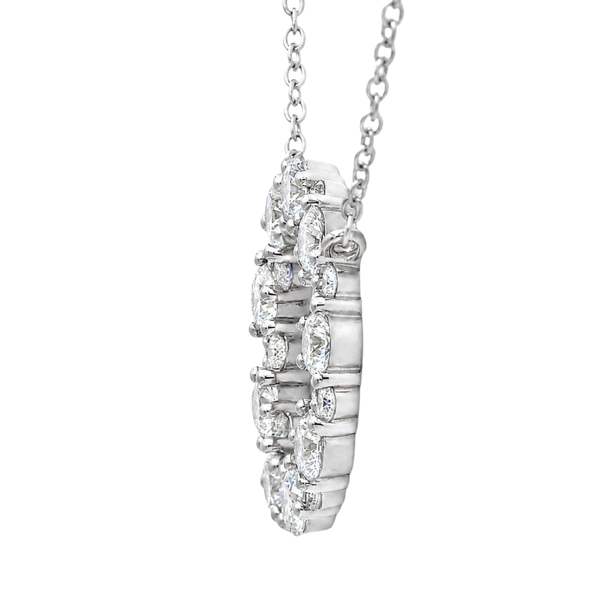 2 ct. T.W. Lab-Grown Diamond Round Pendant Necklace in Sterling Silver or 14K Gold over Silver