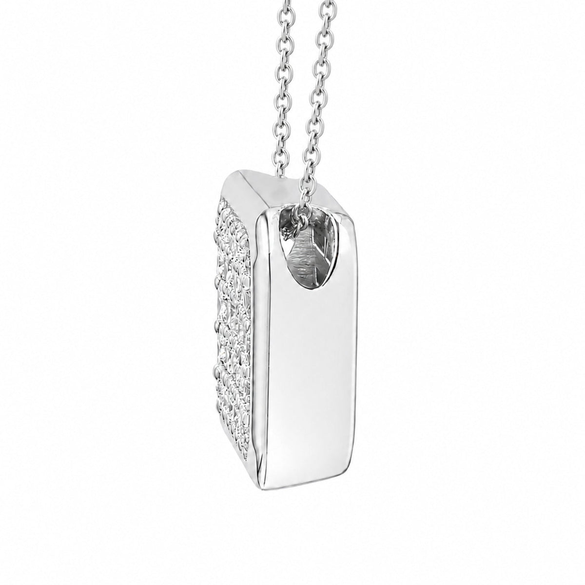 2 ct. T.W. Lab-Grown Diamond Round Cluster Pendant Necklace in Sterling Silver or 14K Gold over Silver