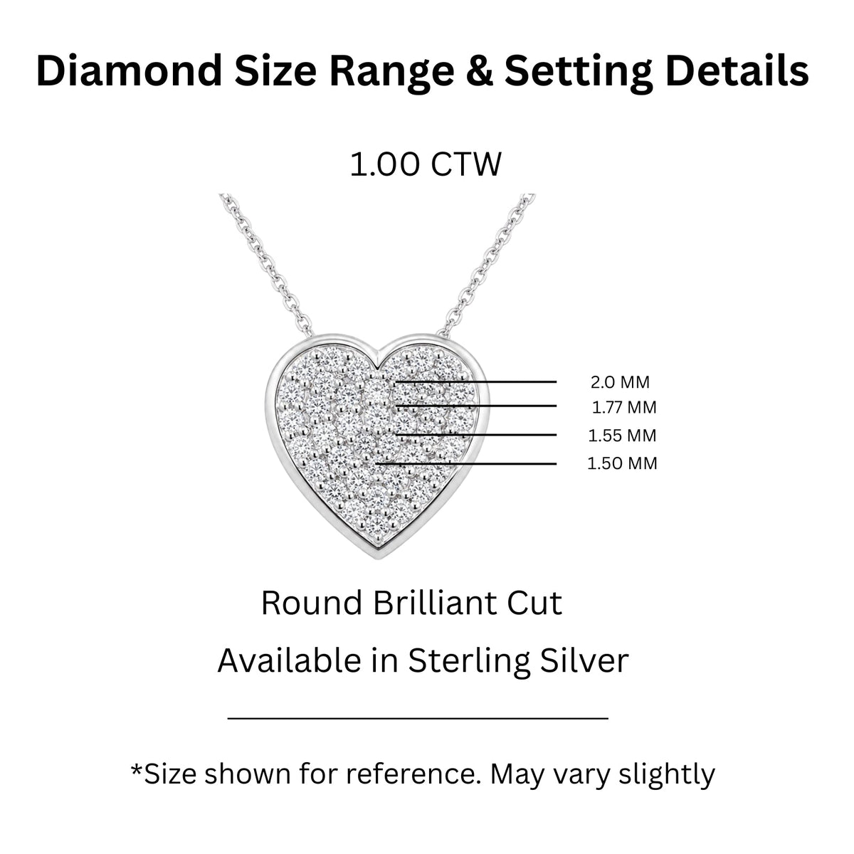 1 ct. T.W. Lab-Grown Diamond Round Heart Pendant Necklace in Sterling Silver or 14K Gold over Silver