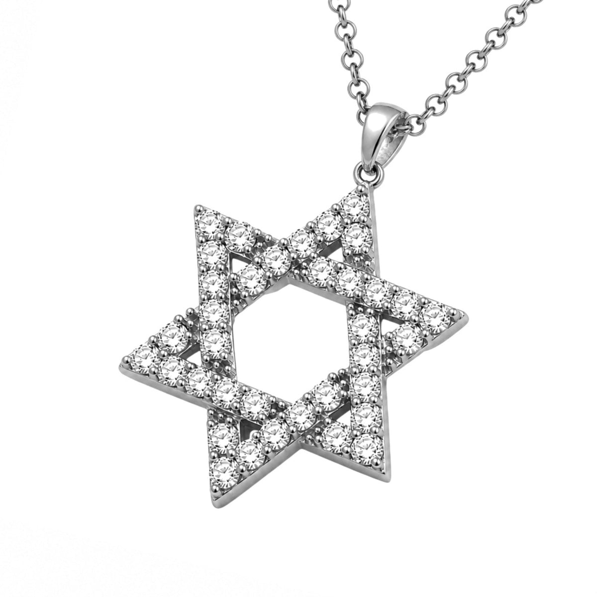 2 ct. T.W. Lab-Grown Diamond Round Pendant Necklace in Sterling Silver or 14K Gold over Silver