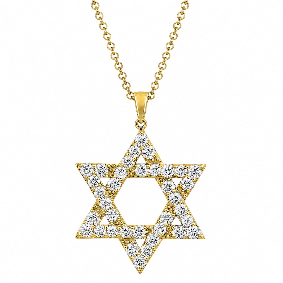2 ct. T.W. Lab-Grown Diamond Round Pendant Necklace in Sterling Silver or 14K Gold over Silver