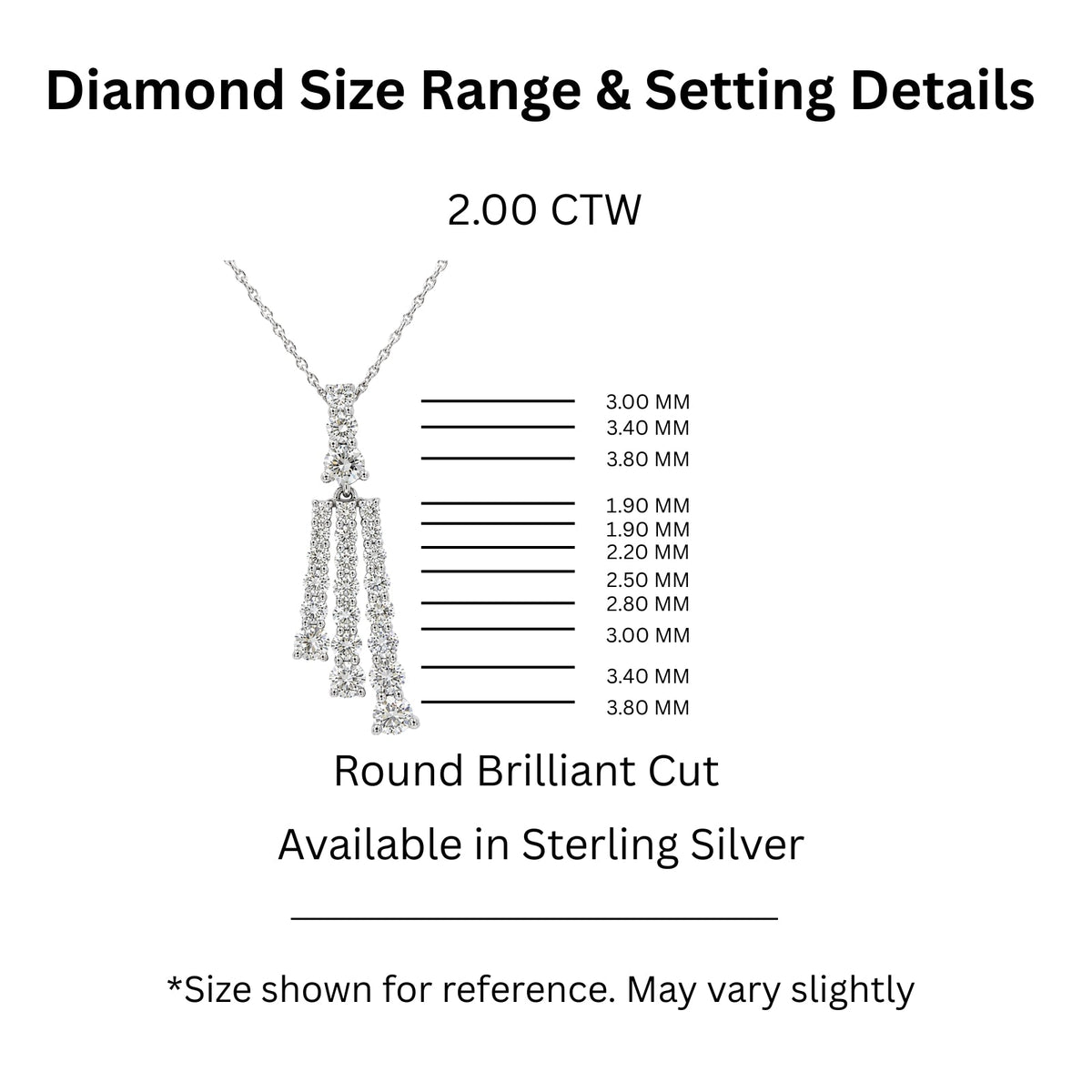 2 ct. T.W. Lab-Grown Diamond Round Pendant Necklace in Sterling Silver or 14K Gold over Silver