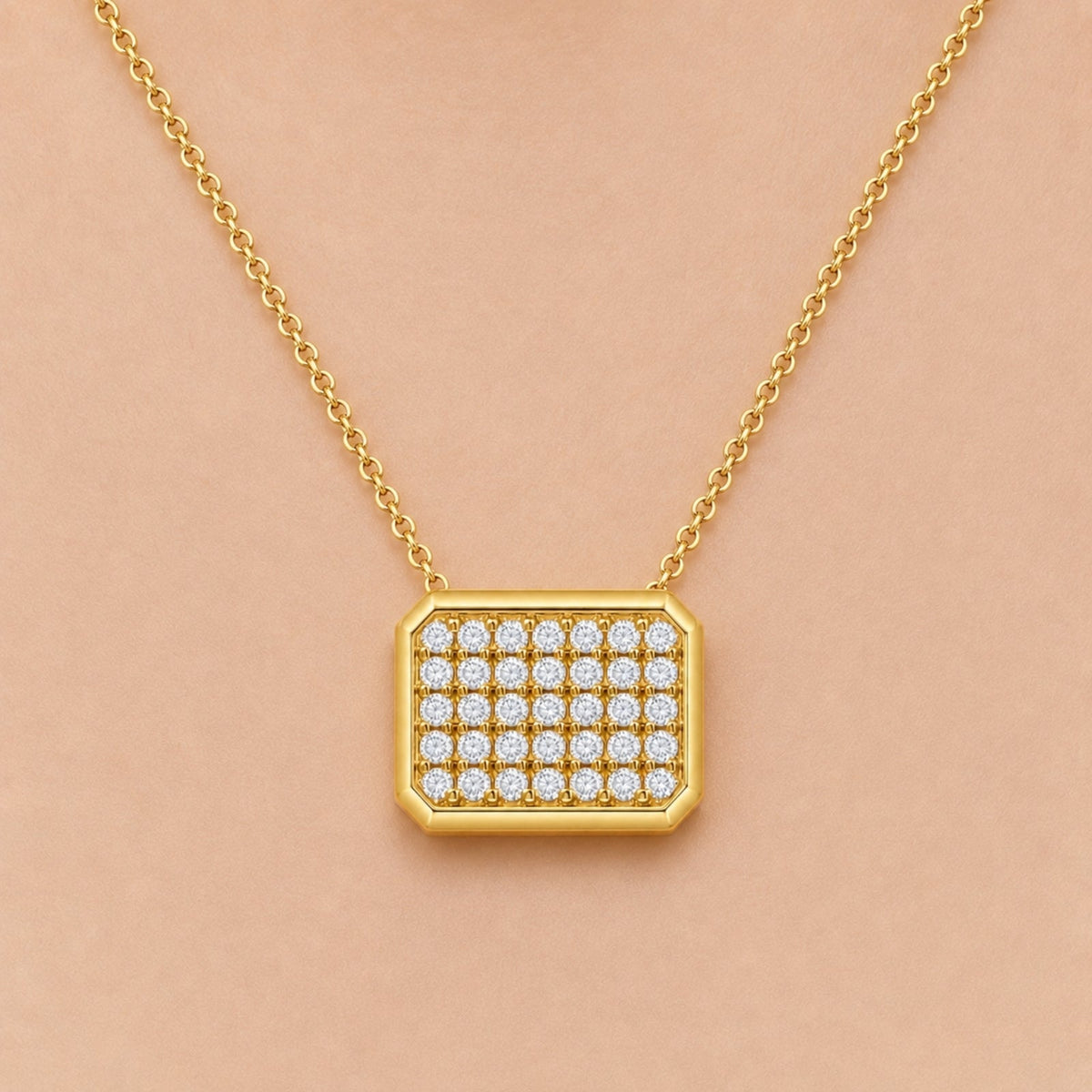 2 ct. T.W. Lab-Grown Diamond Round Cluster Pendant Necklace in Sterling Silver or 14K Gold over Silver