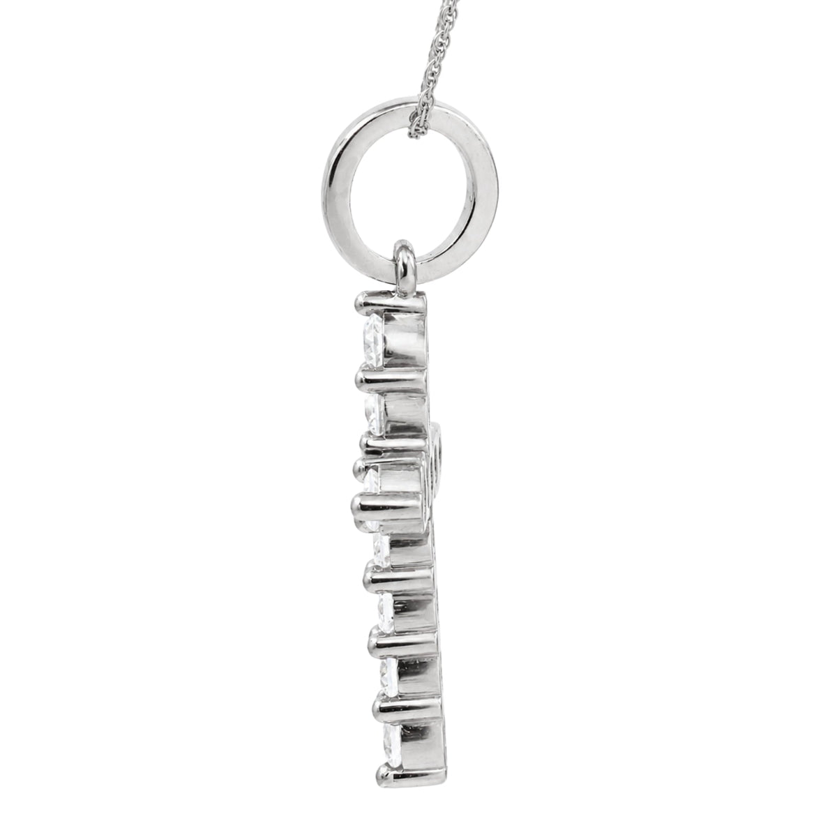 2 ct. T.W. Lab-Grown Diamond Round Cross Pendant Necklace in Sterling Silver or 14K Gold over Silver