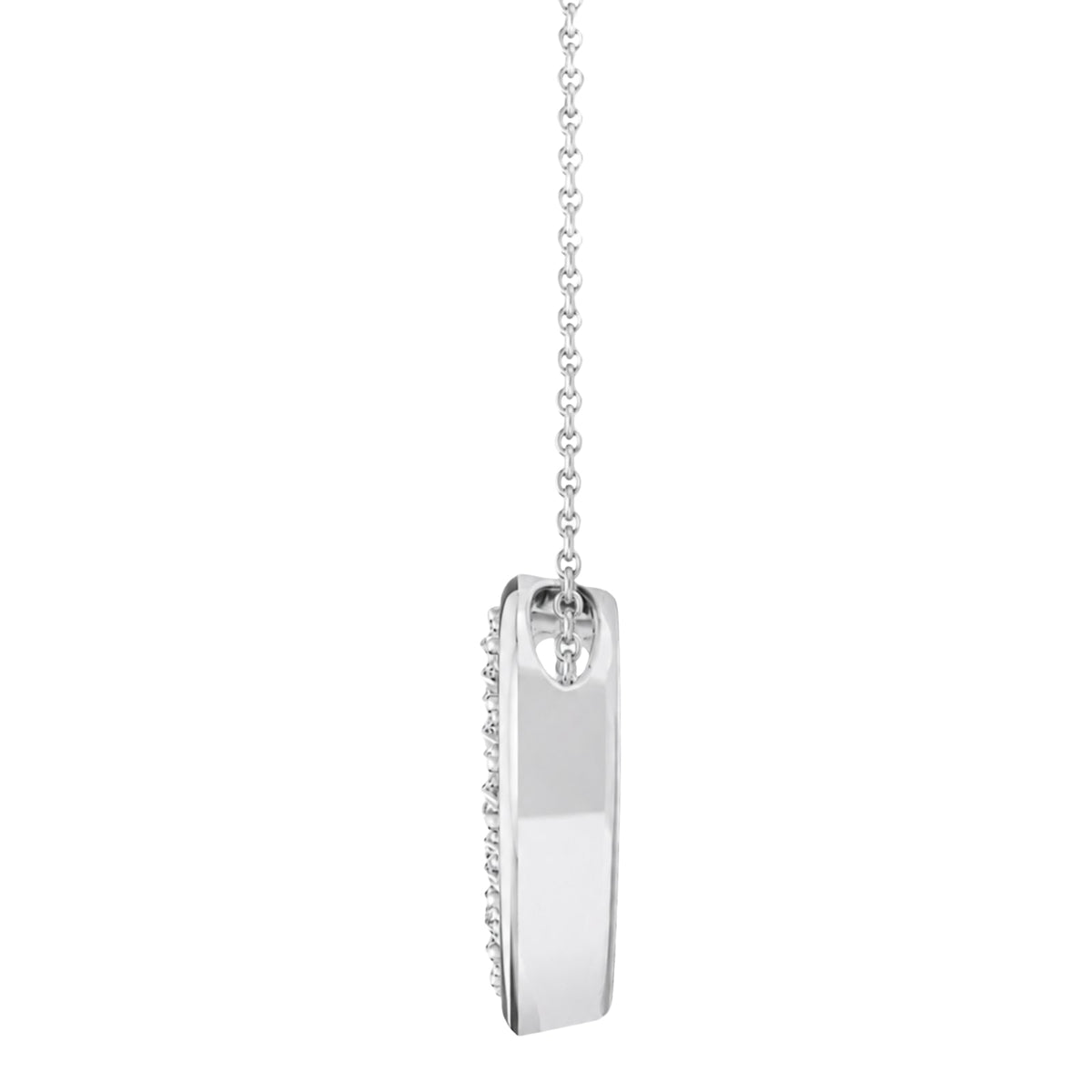 1 ct. T.W. Lab-Grown Diamond Round Heart Pendant Necklace in Sterling Silver & 14K Gold over Silver