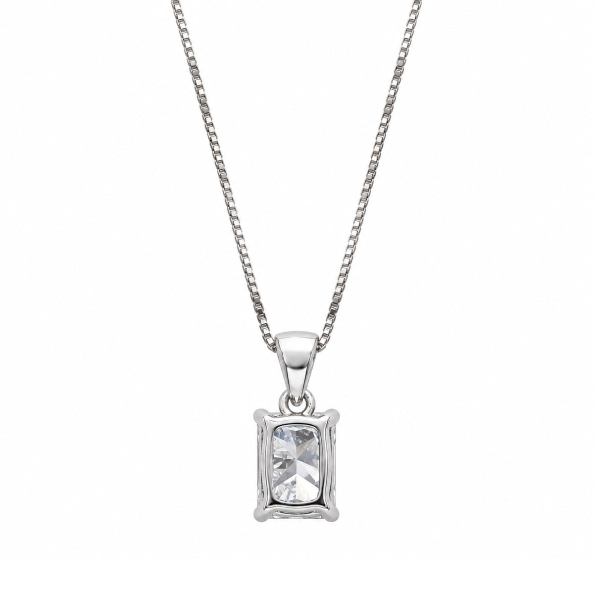 Lab-Grown Diamond Solitaire Pendant Necklace in 14K White Gold or 14K Yellow Gold