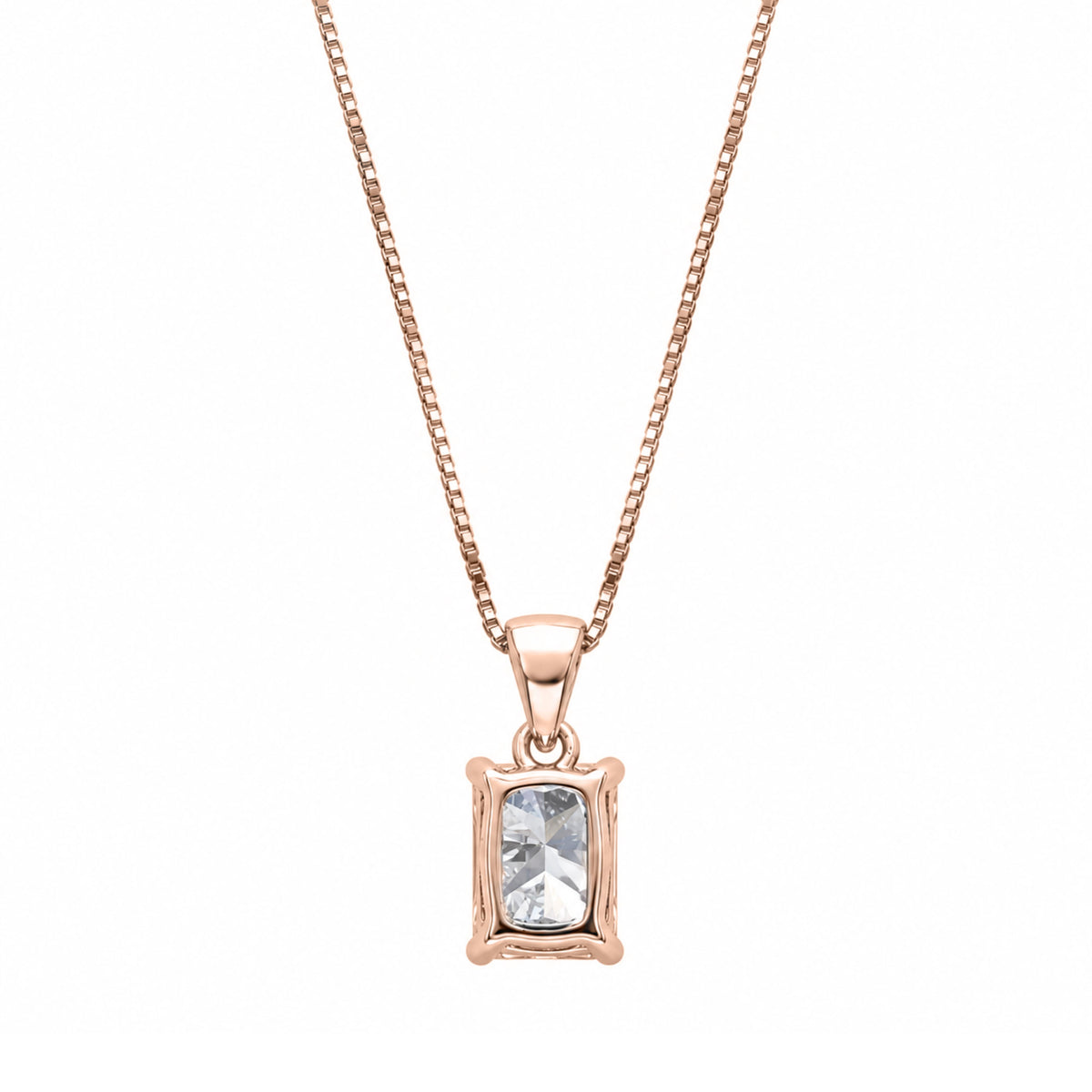 Lab-Grown Diamond Solitaire Pendant Necklace in 14K White Gold or 14K Yellow Gold