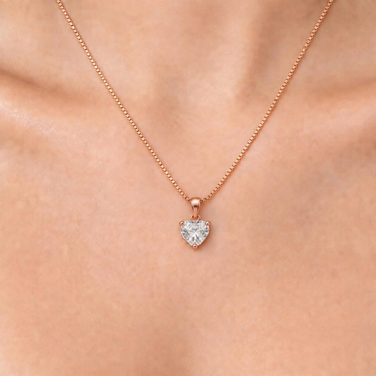 Lab-Grown Diamond Solitaire Pendant Necklace in 14K White Gold or 14K Yellow Gold