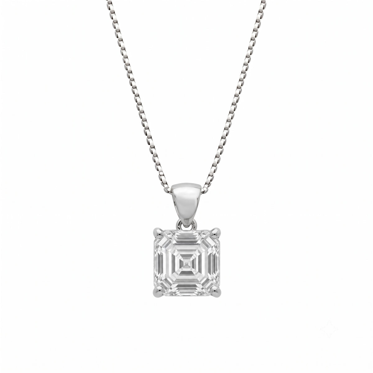 Lab-Grown Diamond Solitaire Pendant Necklace in 14K White Gold or 14K Yellow Gold