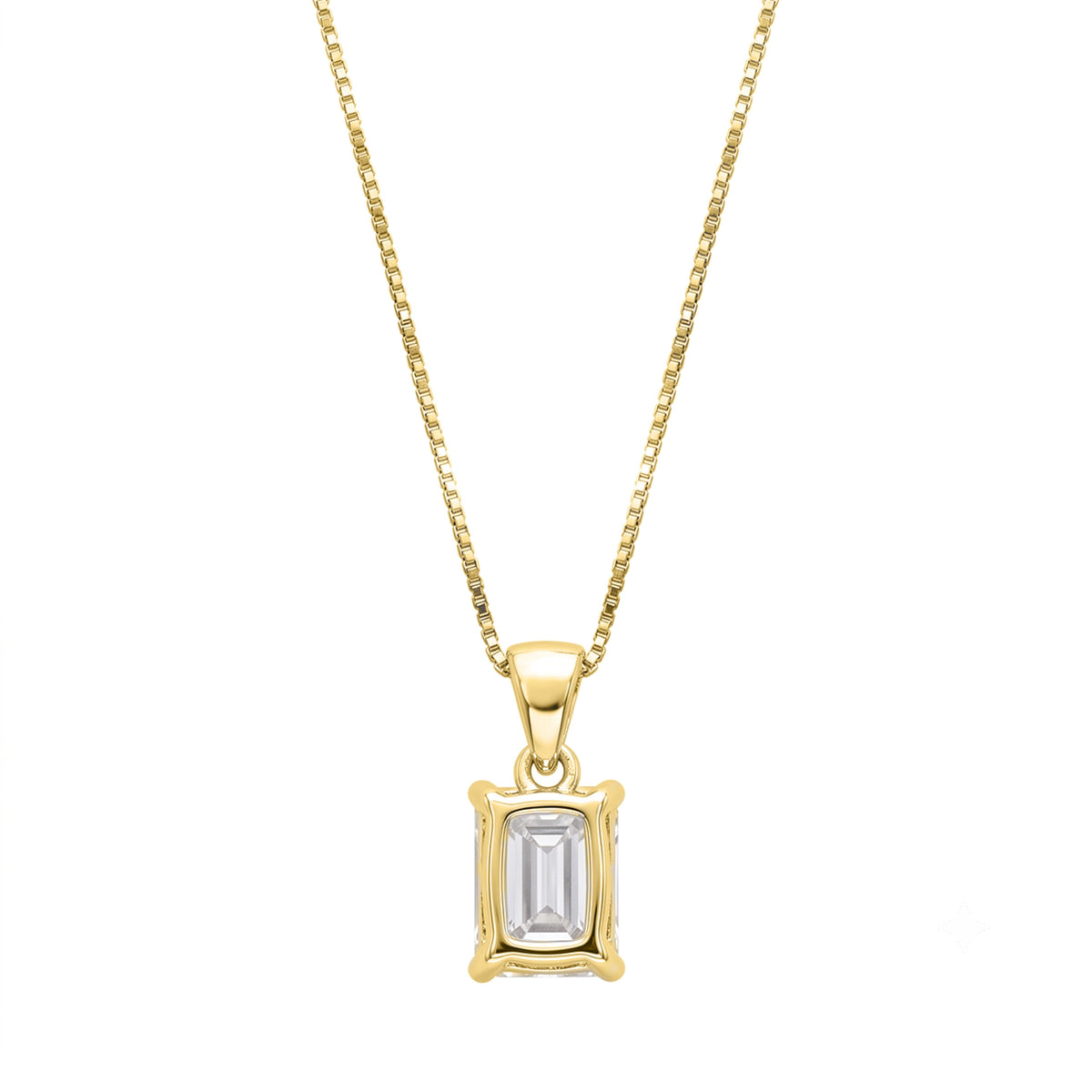 Lab-Grown Diamond Solitaire Pendant Necklace in 14K White Gold or 14K Yellow Gold