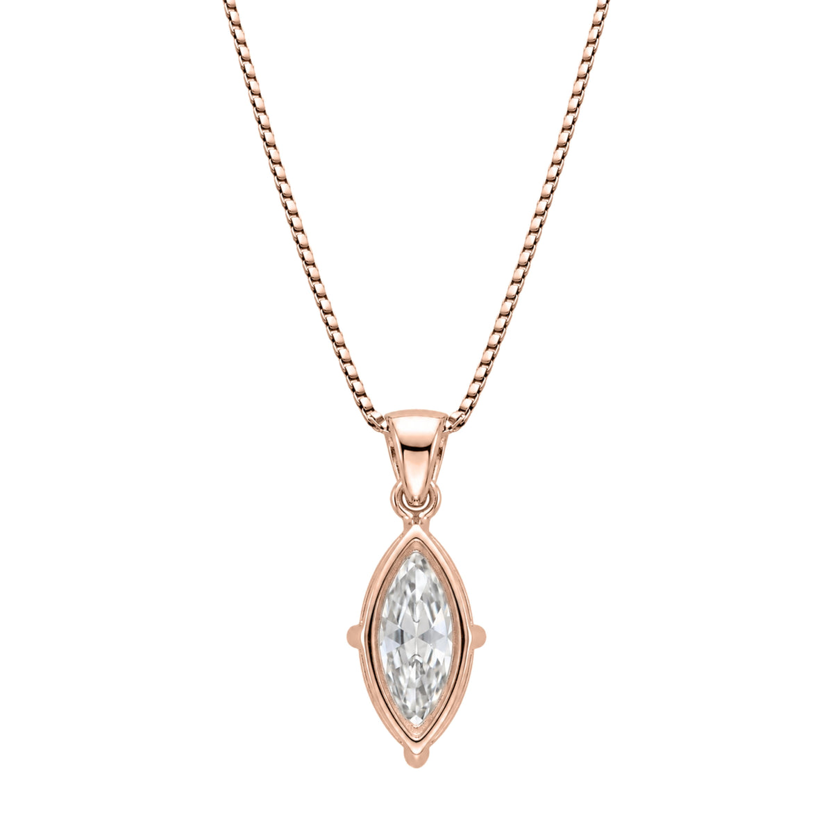 Lab-Grown Diamond Solitaire Pendant Necklace in 14K White Gold or 14K Yellow Gold