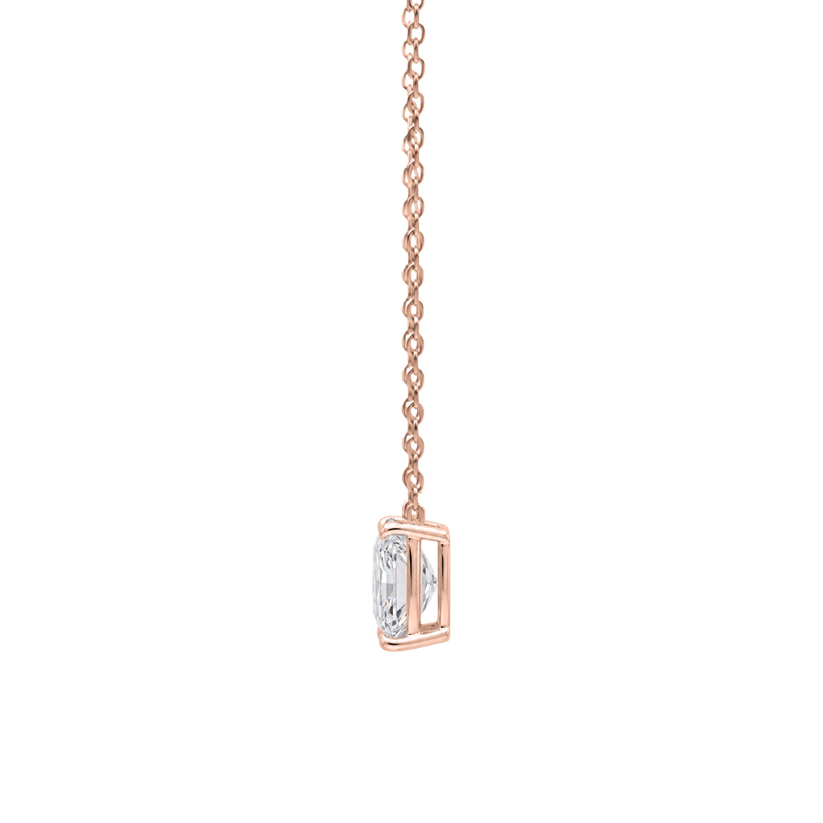 Lab-Grown Diamond Solitaire Pendant Necklace in 14K White Gold or 14K Yellow Gold