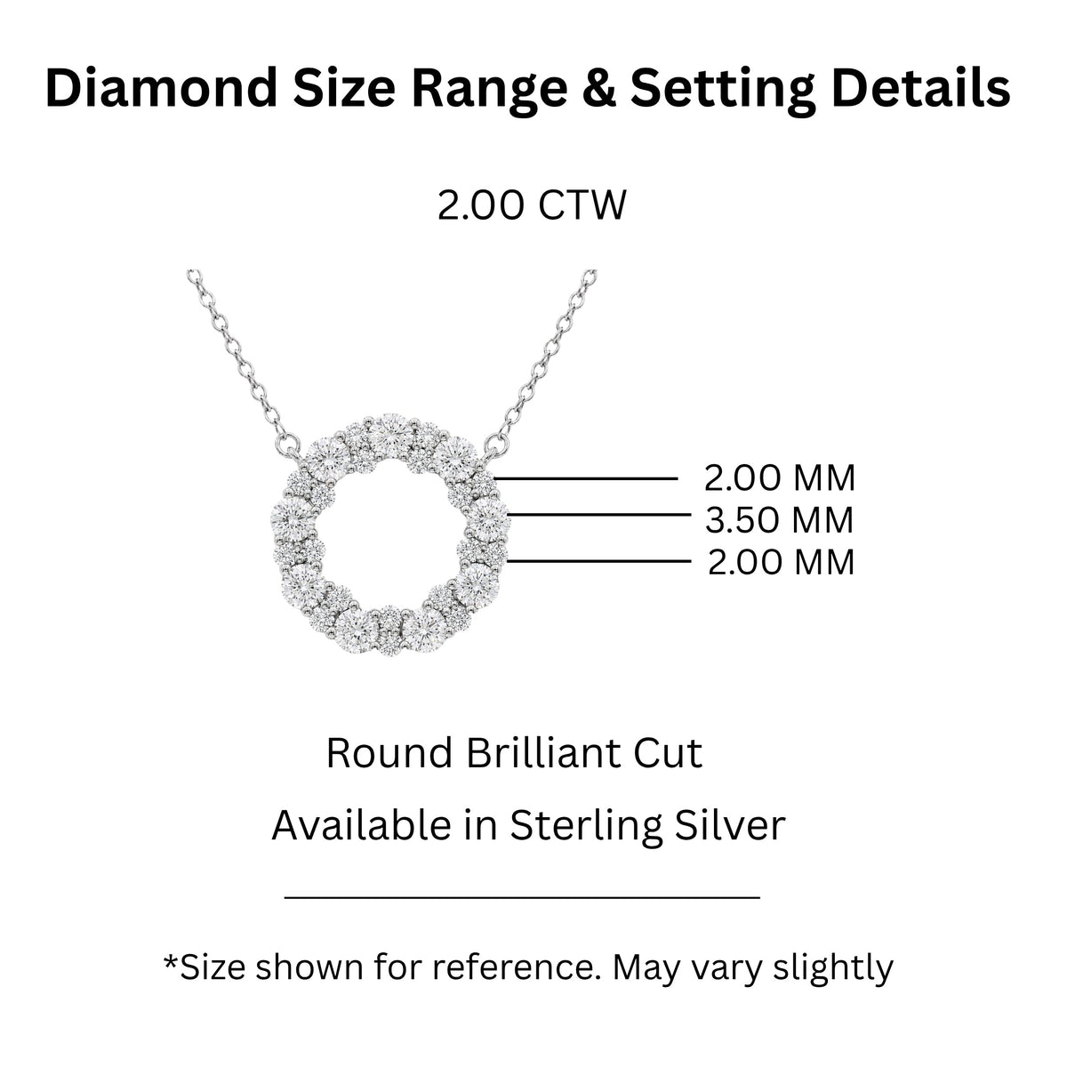 2 ct. T.W. Lab-Grown Diamond Round Pendant Necklace in Sterling Silver or 14K Gold over Silver