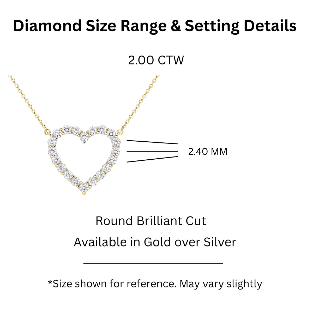 2 ct. T.W. Lab-Grown Diamond Round Heart Pendant Necklace in Sterling Silver or 14K Gold over Silver