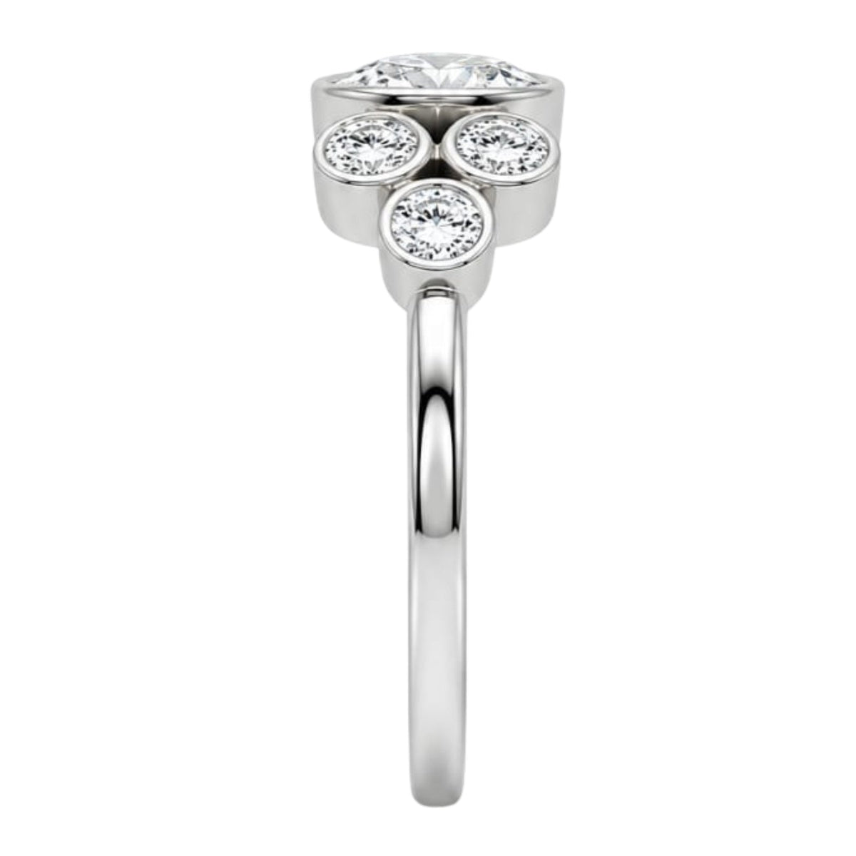 2 ct. T.W. Lab-Grown Diamond Round Seven-Stone Engagement Ring in 14K White Gold or 14K Yellow Gold