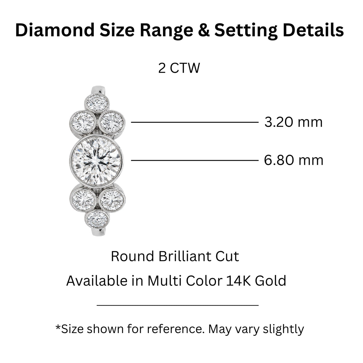 2 ct. T.W. Lab-Grown Diamond Round Seven-Stone Engagement Ring in 14K White Gold or 14K Yellow Gold